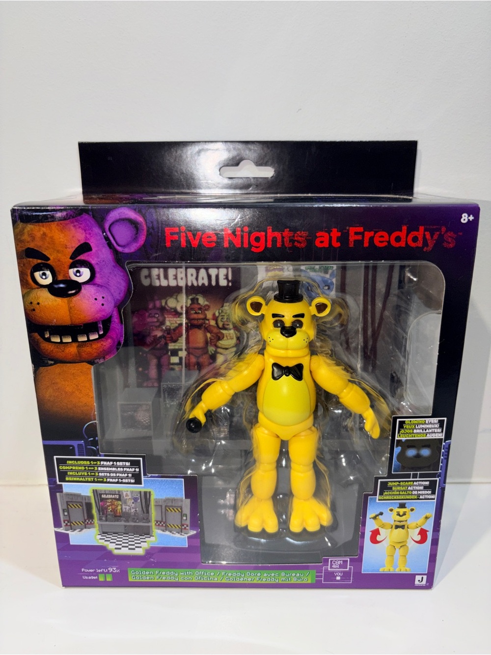 Five Nights at Freddy’s Golden Freddy Office Set 5” Figure Jazwares NIB
